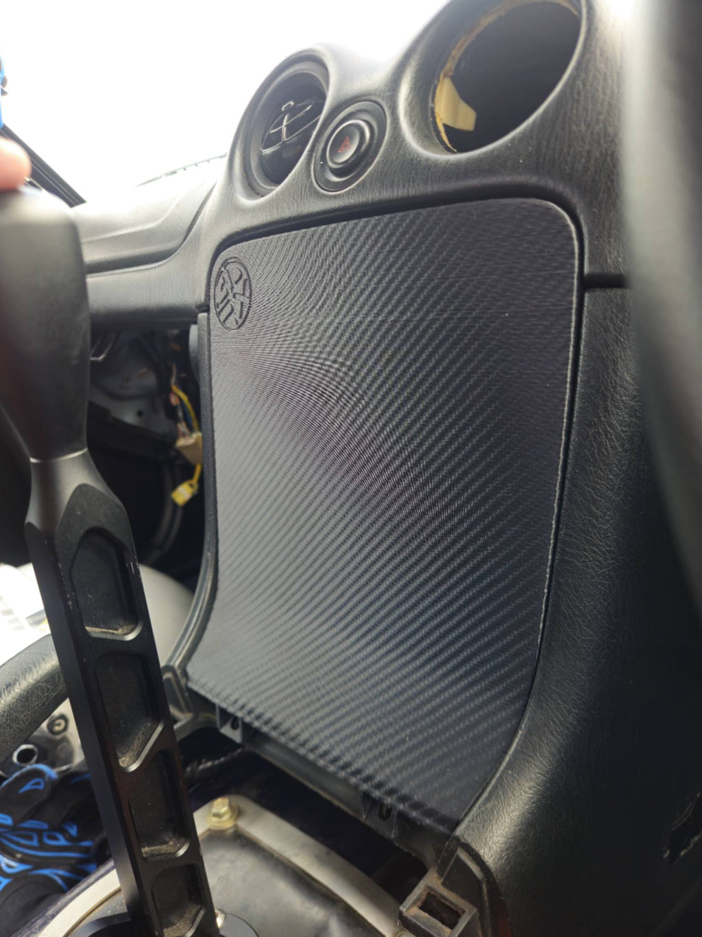 Mazda MX-5 NB2 Centre Console Fascia (Blank, Carbon Effect)