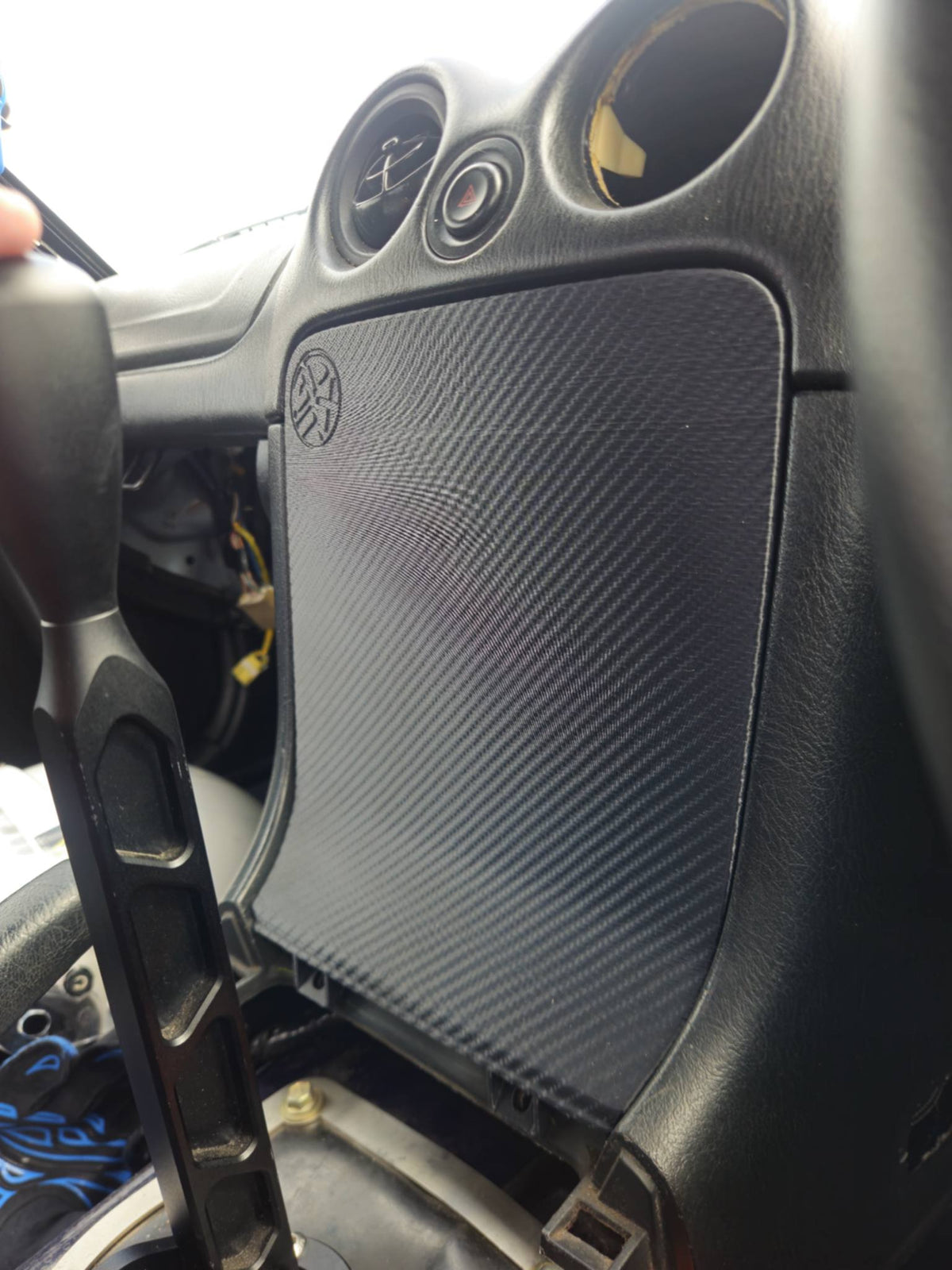 Mazda MX-5 NB2 Centre Console Fascia (Blank, Carbon Effect)